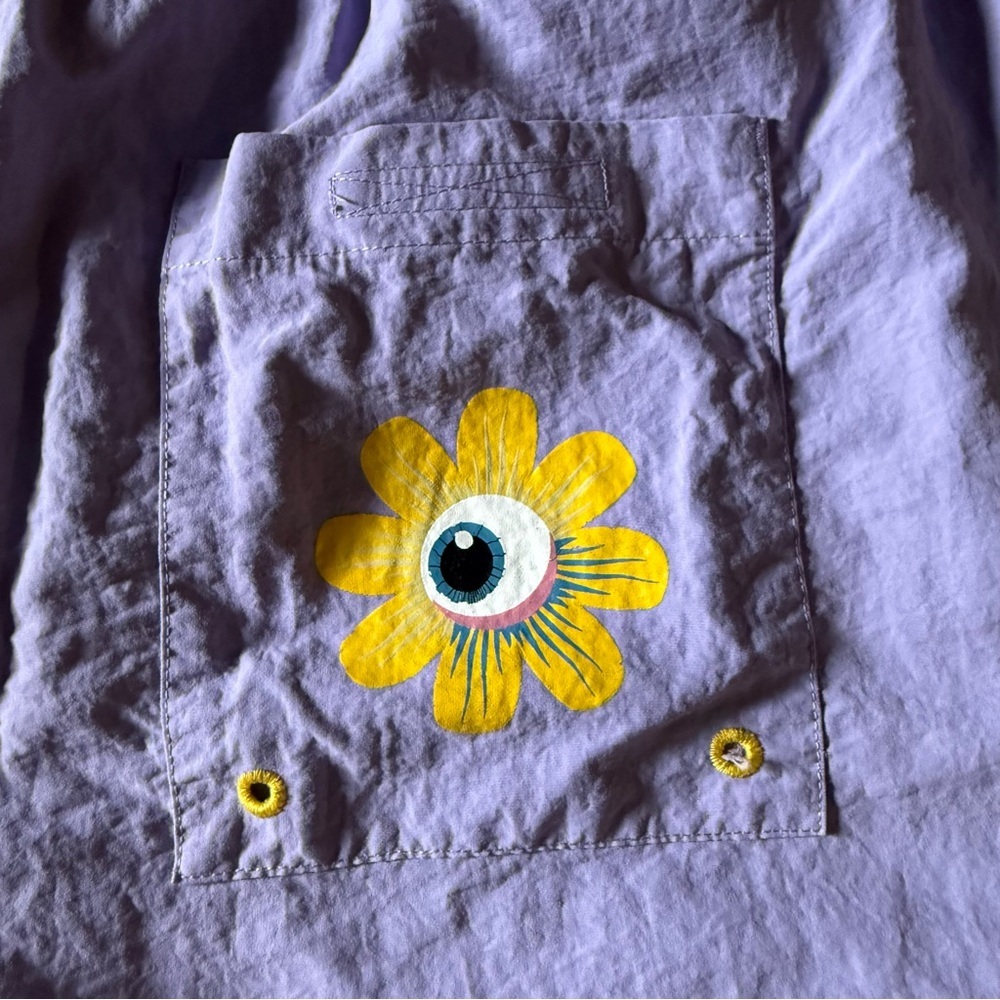 ALAB Lavender Shorts with Yellow Drawstring - Picture 6 of 6